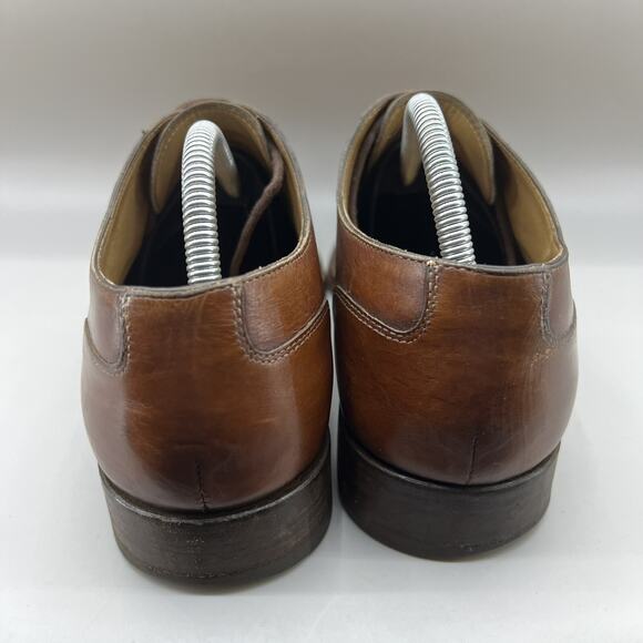 Paul Stuart Cap Split Toe Oxford Men Size 10.5 A Brown Leather Lace Up Low Shoes main image 8